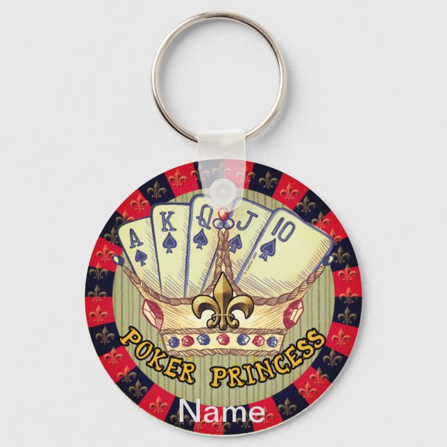 Poker Princess keychain (Front)