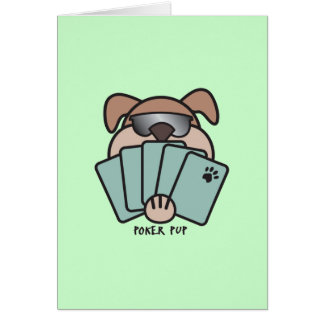 Poker Pup Card