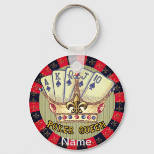 Poker Queen  keychain
