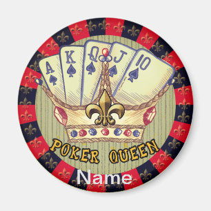 Poker Queen magnet