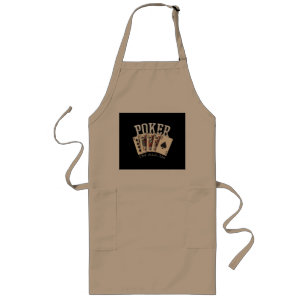 Poker Quote for Gambler Long Apron