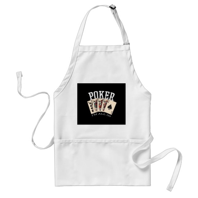 Poker Quote for Gambler Standard Apron (Front)