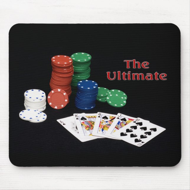 Poker Royal Flush Mouse Mat (Front)