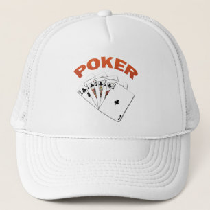 POKER ROYAL FLUSH TRUCKER HAT