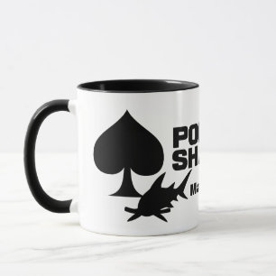 Poker Shark custom name mugs