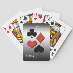 Poker-Silver Metal Look Playing Cards