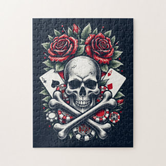 Poker Skull Jigsaw Puzzle