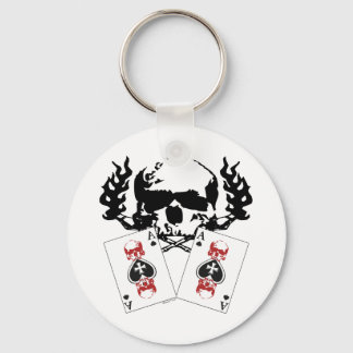 Poker Skulls Keychain