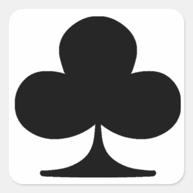 Poker Suite Club Square Sticker (Front)