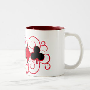 Poker Swirls Suits mug