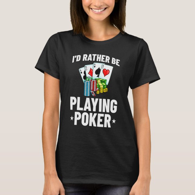 Poker Texas Hold Em All In Player T-Shirt (Front)