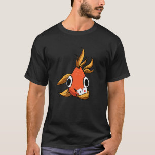 Poker Texas Hold'em A Fish Holding 2 Aces - Funny T-Shirt