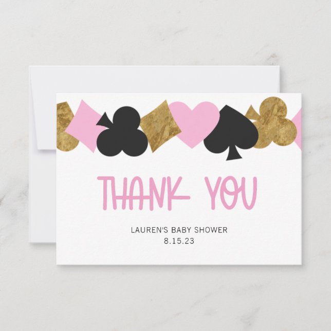 Poker Thank You Card (Front)