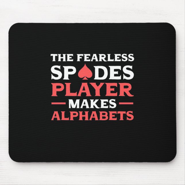 Poker The Fearles Spades Player Mouse Mat (Front)