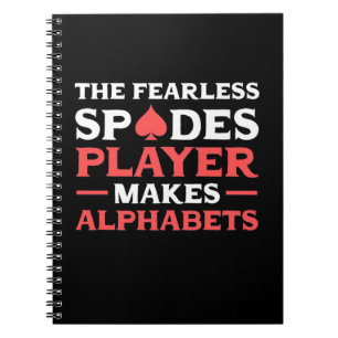 Poker The Fearles Spades Player Notebook