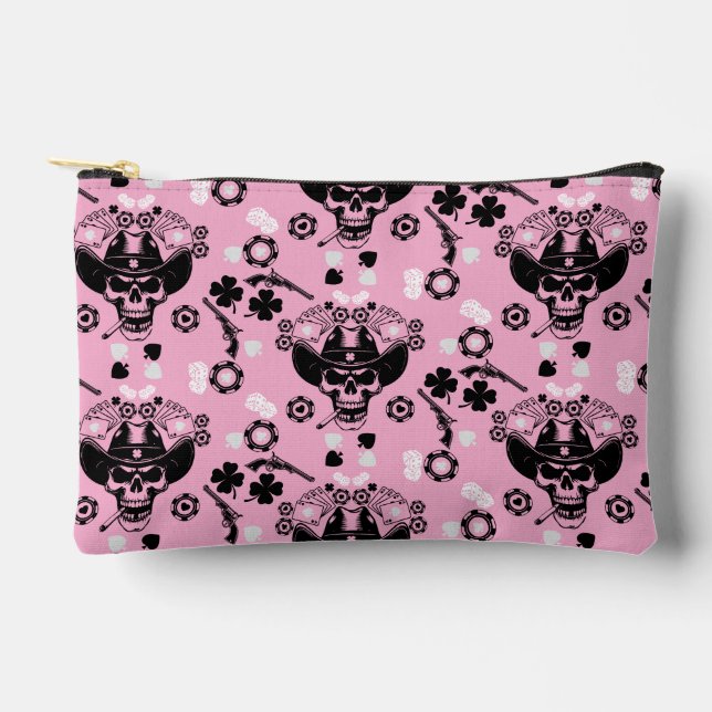 Poker Themed Lucky Accessory Pouch (Front)
