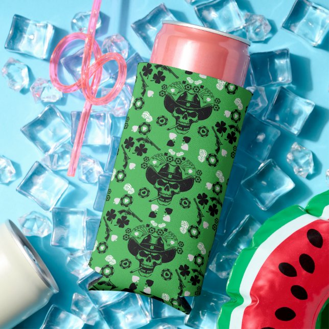 Poker Themed Lucky Seltzer Can Cooler (In Situ Summer)