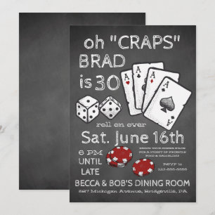Poker Themed Party Invitation