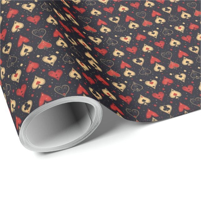 Poker Themed Playing Cards Gift Wrapping Paper  (Roll Corner)