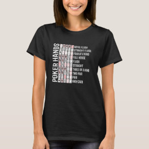 Poker Tournament POKER HANDS Texas Holdem Funny Po T-Shirt