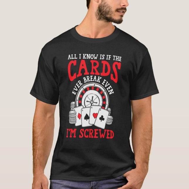 Poker Tournament Poker Night Ace T-Shirt (Front)