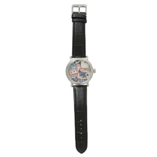 "Poker" Vintage Leather Watch