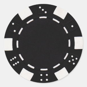 pokerchip sticker black