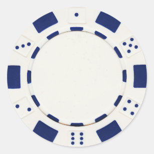 pokerchip sticker white