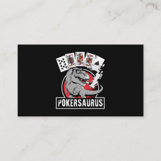 Pokersaurus Casino Poker T Rex Dinosaur Gambling G Business Card