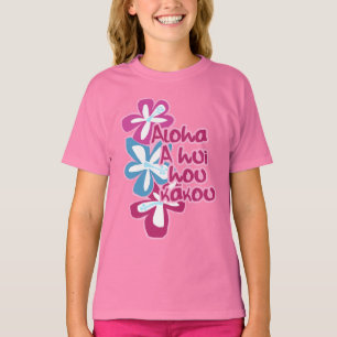 Pokii Hawaiian Floral Aloha Design T-Shirt
