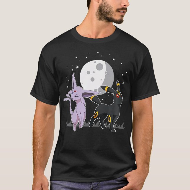 Pokmon - Celestial Espeon And Umbreon T-Shirt (Front)