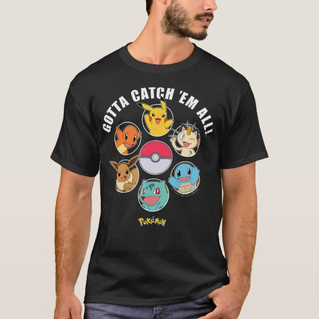 Pokmon - Gotta Catch Em All Group T-Shirt (Front)