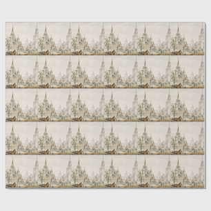 Pokrovsky Cathedral and Spasskaya Tower Wrapping Paper