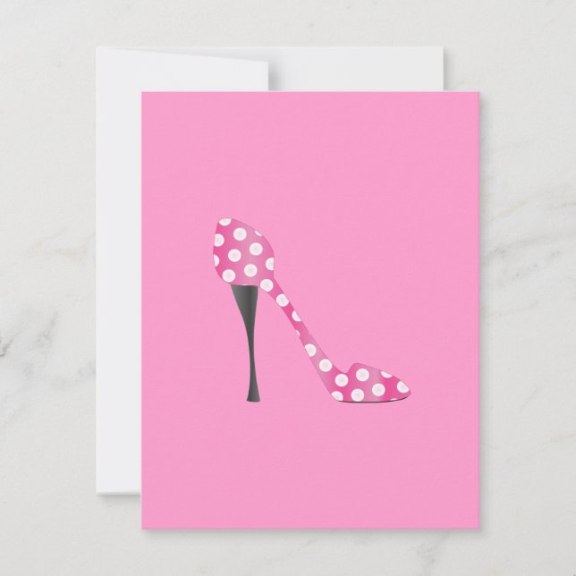 Poky Dot High Heel Card (Front)