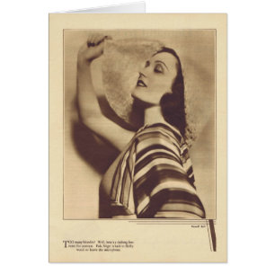 Pola Negri 1931 vintage portrait card