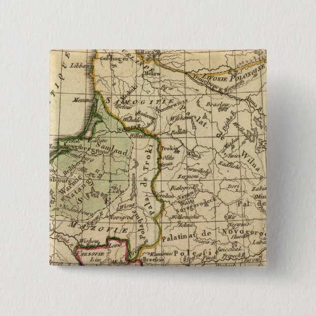 Poland 15 Cm Square Badge (Front)