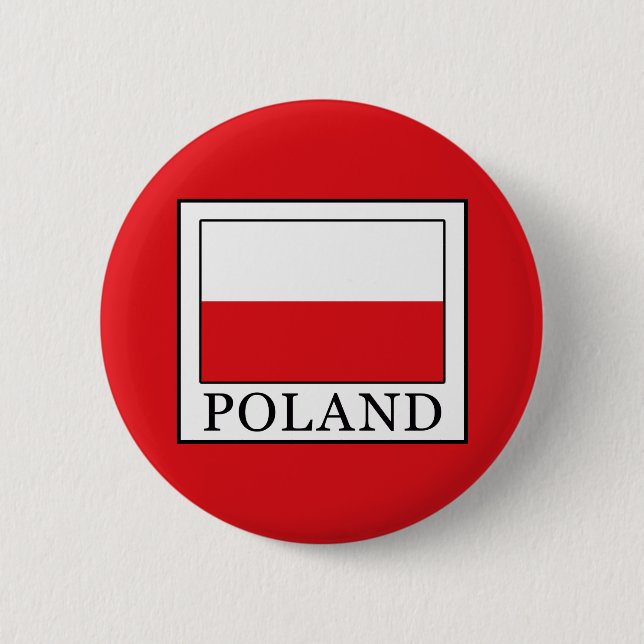 Poland 6 Cm Round Badge (Front)