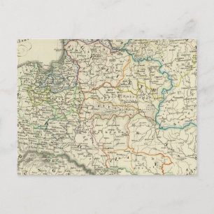Poland and Lithuania 1386-1572 Postcard