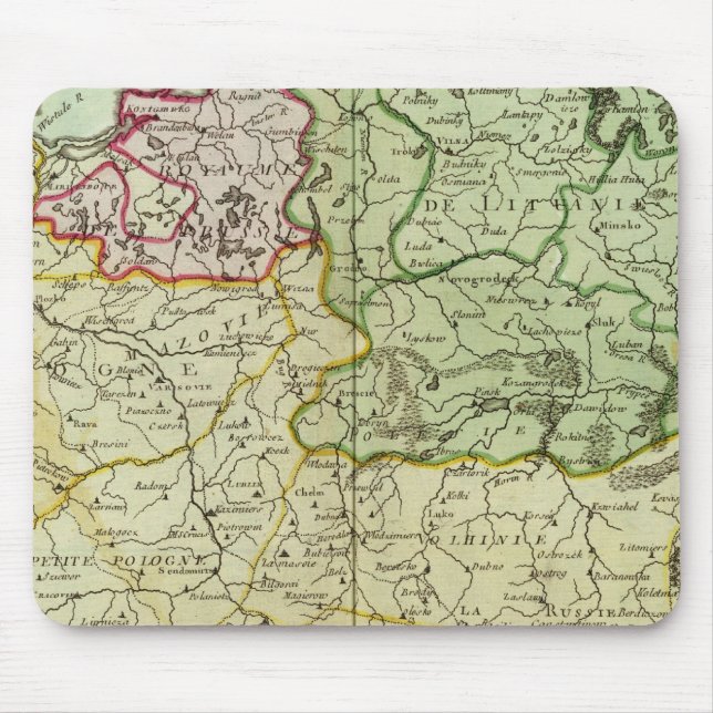 Poland and Lithuania Mouse Mat (Front)