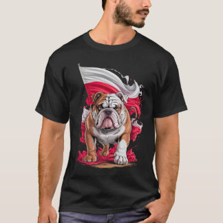 Poland Bulldogs Dog Lover Gift Cute Design for Pet T-Shirt