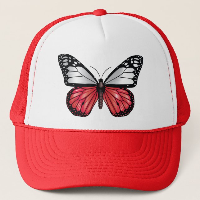 Poland butterfly monarch flag trucker hat (Front)