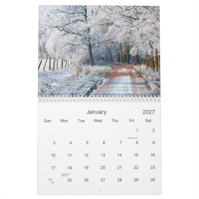 Poland - Calendar (Jan 2027)