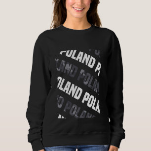 Poland Camo Pattern Grey Camouflage Sweatshirt