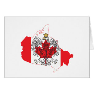 Poland Canada Flag Map