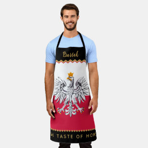 Poland Chefs Apron, Kitchen, Polish Flag Apron