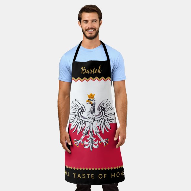 Poland Chefs Apron, Kitchen, Polish Flag Apron (Worn)