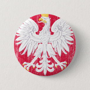 Poland Coat Of Arms 6 Cm Round Badge