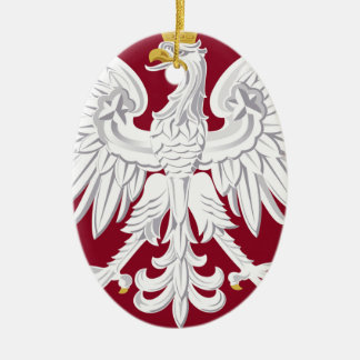 Poland Coat of Arms Ceramic Tree Decoration