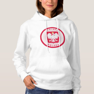 Poland Coat of Arms Circle Shape Hoodie
