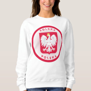 Poland Coat of Arms Circle Shape Sweatshirt